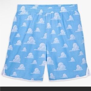 Disney Blue Cloud Print Shorts